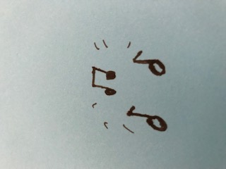 hand-drawn musical notes